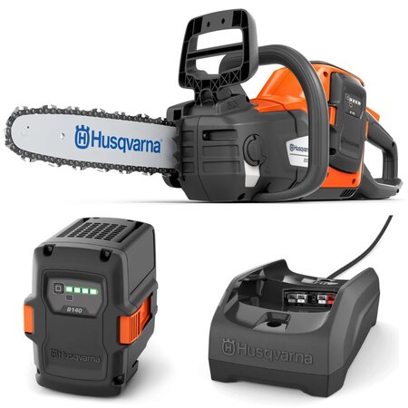 Husqvarna 225i 14 Inch Battery Chainsaw Kit Including The 40-B140 And C80 Charger