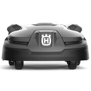 Husqvarna Automower 415X robotic lawnmower front view showing GPS-assisted autonomous mower design