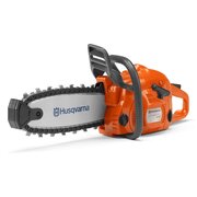 Husqvarna 440 replica toy chainsaw with moving plastic chain and realistic design for imaginative outdoor play