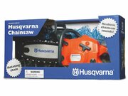 Husqvarna toy chainsaw in packaging styled on the 440 model with realistic sounds and rotating chain for children aged 3 and over
