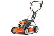 Husqvarna KLIPPO LB 553SQe Petrol Lawnmower on a white background - Full image