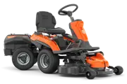 Husqvarna R200iX battery-powered ride-on lawn mower with front-mounted cutting deck