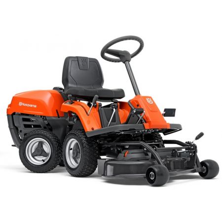 Husqvarna Rider R112C compact ride-on mower with 85cm Combi cutting deck and articulated steering