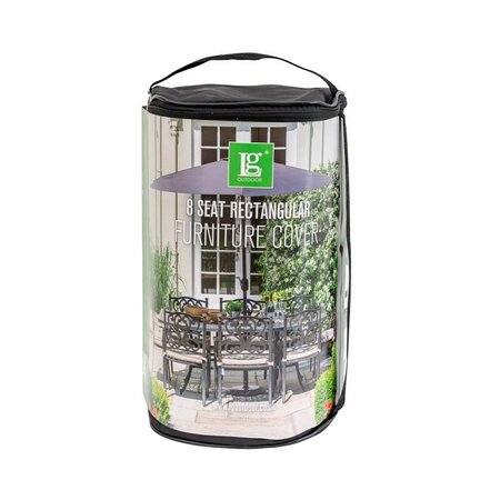 LeisureGrow Deluxe Cover - 8 Seat Rectangular Dining Set DXCOV05