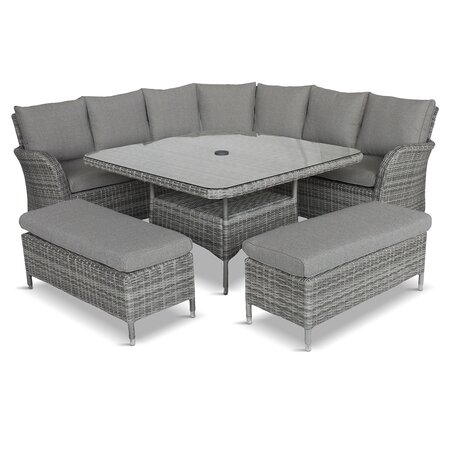 LeisureGrow - Monaco Stone Large Square Dining Modular - MSTO/SET12 - image 1