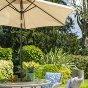 LeisureGrow - Monte Carlo Sand 4-seat Dining Set with 2.5M Parasol - MCSA/SET2 - image 4