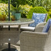 LeisureGrow - Monte Carlo Sand 4-seat Dining Set with 2.5M Parasol - MCSA/SET2 - image 3