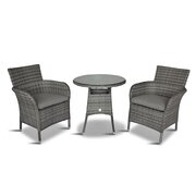 LeisureGrow - Monte Carlo Stone 2-seat Dining Set -MSTO/SET1 - image 1