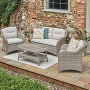 St Tropez sand garden sofa lounge set - set 5 - in garden environment