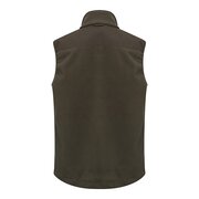 Back view of the Hoggs of Fife Green King II men’s waterproof gilet showing full-length fleece bodywarmer coverage.