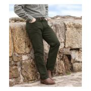 Mens moleskin jeans dark olive 38"31"