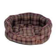 Petface Country Check  Oval Bed Small - image 2