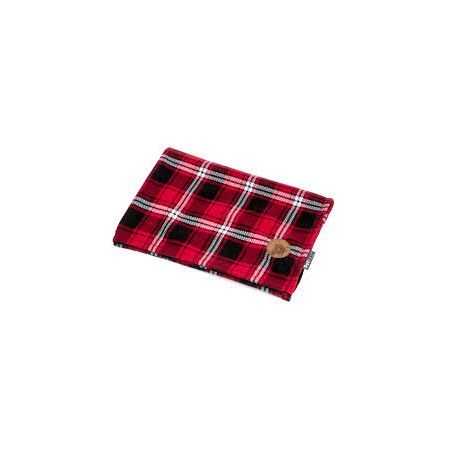 Petface Red Tartan Check Comforter