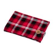 Petface Red Tartan Check Comforter