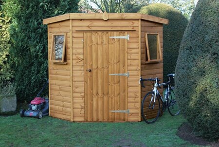 Shedlands 8x8ft Wooden Corner Shed