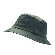 Waxed bush hat dark olive Small