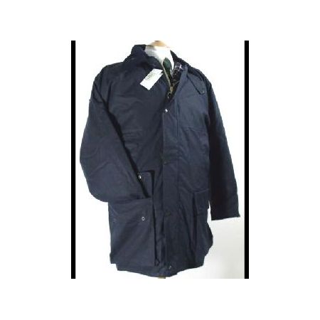 Waxed jacket navy Medium