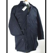 Waxed jacket navy Medium