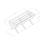 2m Wooden Garden Veg Bed dimensions