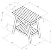BBQ Side Table dimensions