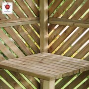 Brighton corner arbour  table inside the arbour