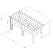 Deep Root Planter 1.8m dimensions