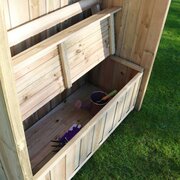 Zest 4 Leisure Dorset Arbour with storage box set storage box open