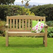 Zest 4 Leisure Emily Bench 2 Seater (4ft) full image with cushion on seat
