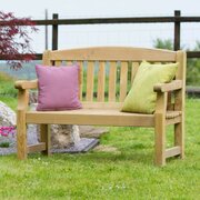Zest 4 Leisure Emily Bench 2 Seater (4ft) with two cushions on it on either side