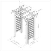 Horizon wooden arch dimensions