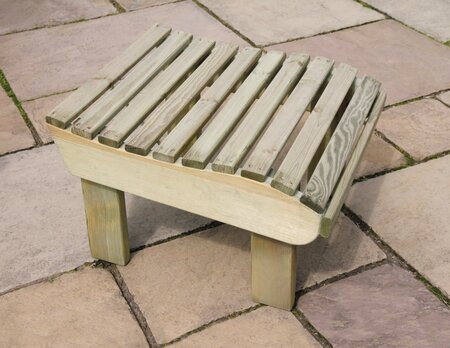 Zest 4 Leisure lily relax foot stool on a patio - full image