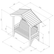 Zest Tenby Arbour Dimensions