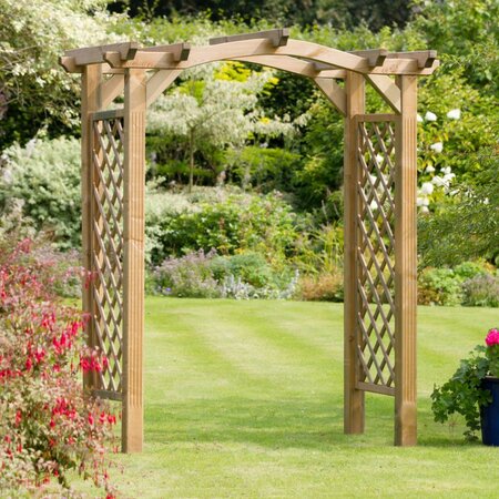 Zest Garden Arch in garden