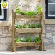 Vertical Herb Stand on a wall in full shot