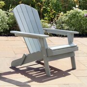 Jasmine Folding Chair in Light Grey full image