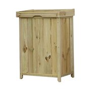 Zest Secure Wooden Keep Safe Parcel Store pressure treated timber outdoor parcel delivery box for secure home deliveries